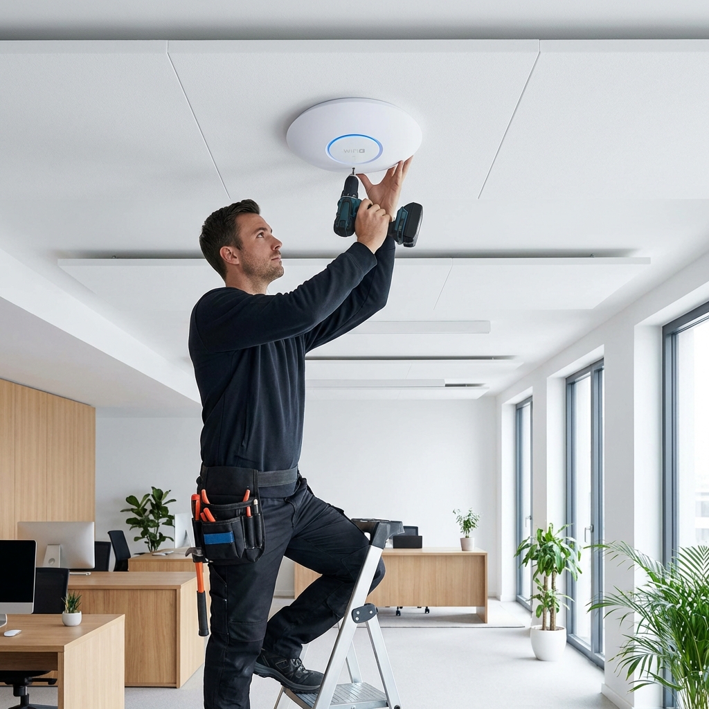 Cablaggio strutturato e configurazione WiFi Enterprise per aziende Nord Italia